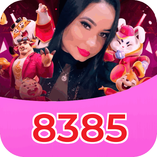 Interface do aplicativo 8385 mostrando jogos disponíveis no iOS e Android
